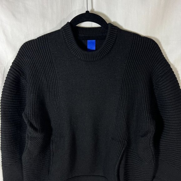 Kit and Ace Black Merino Wool Crew Neck Sweater Sz S/M - Picture 5 of 15